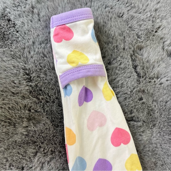 Monica + Andy Soft Touch Hearts Print Sleeping Gown - 3-6M - Picture 7 of 9